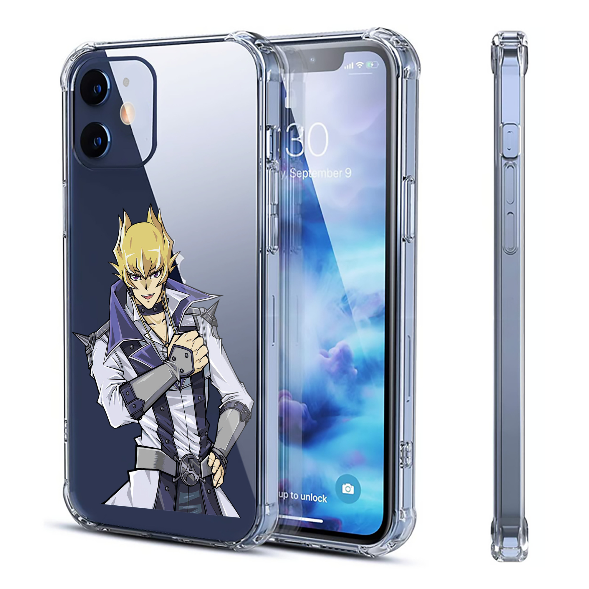 （画像用） 遊☆戯☆王 Yu-Gi-Oh! 【iPhone 12シリーズ対応】透明スマホケース（クリアソフトケース）